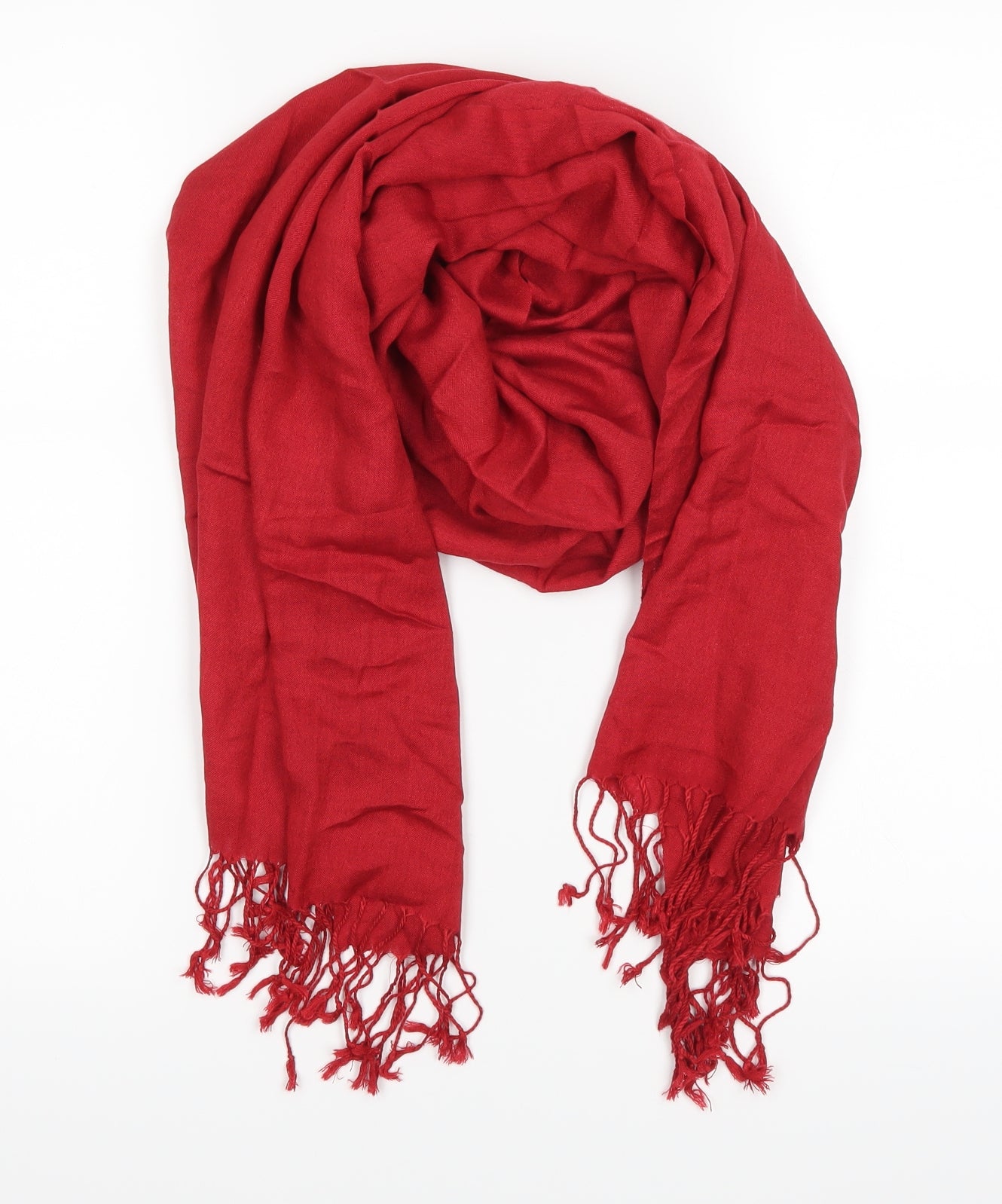 Preworn Unisex Red    Scarf