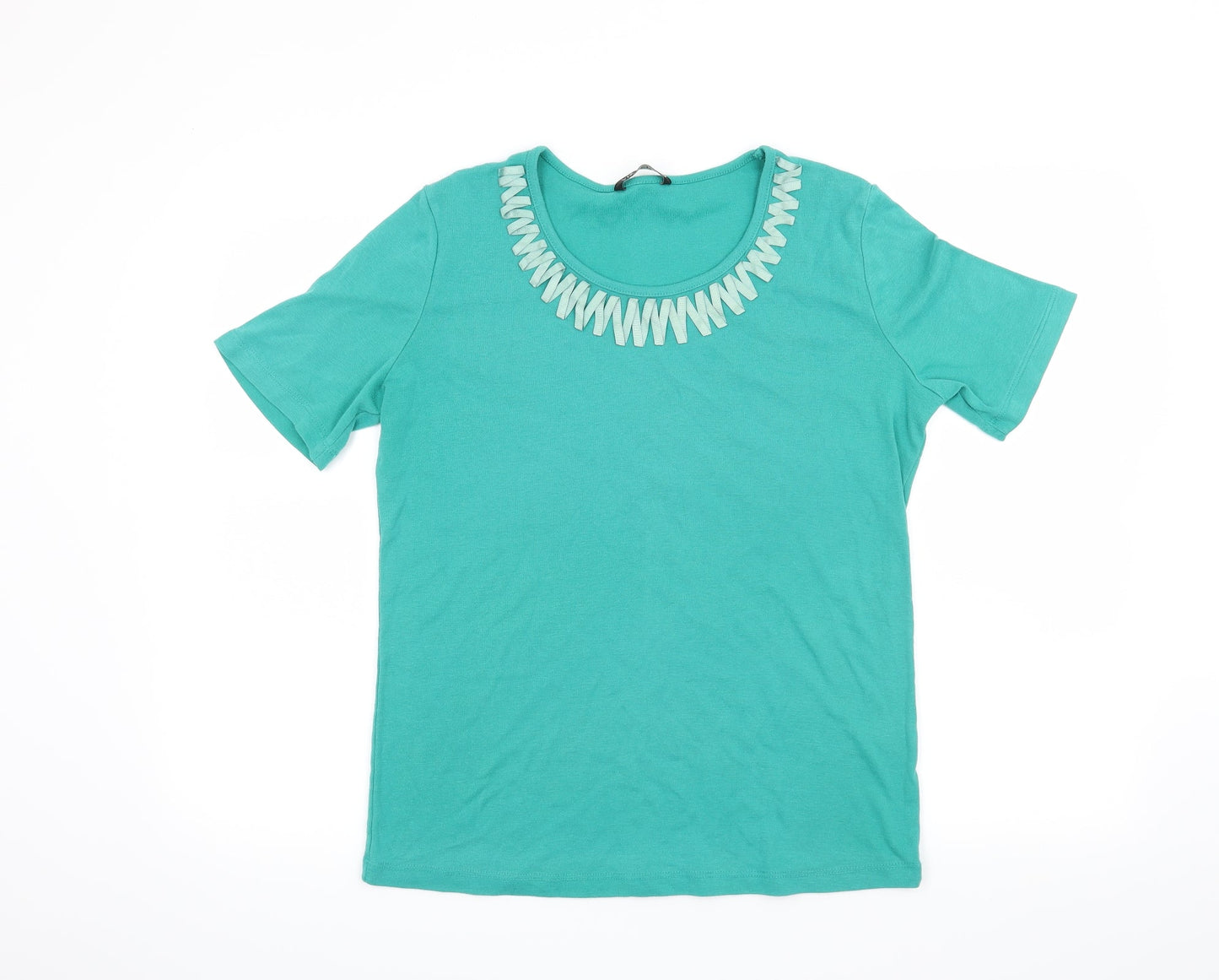 Viz A Viz Womens Green   Basic T-Shirt Size 16