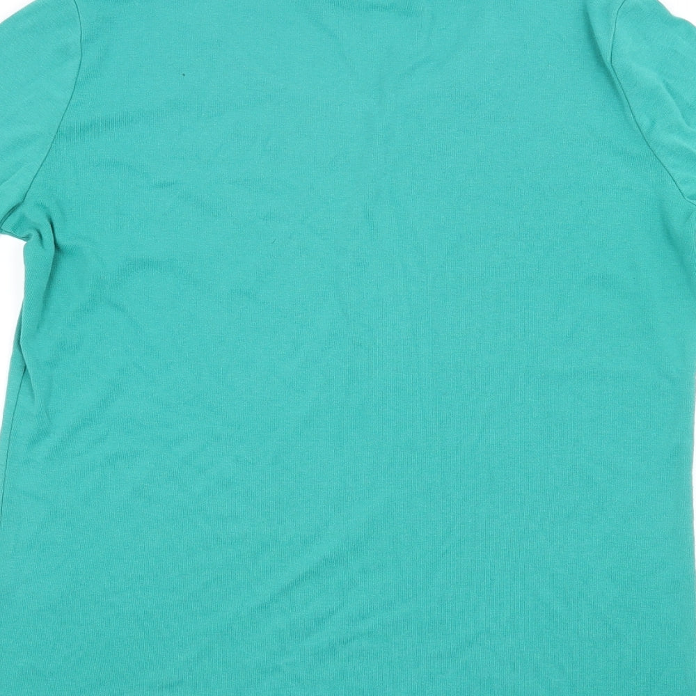 Viz A Viz Womens Green   Basic T-Shirt Size 16