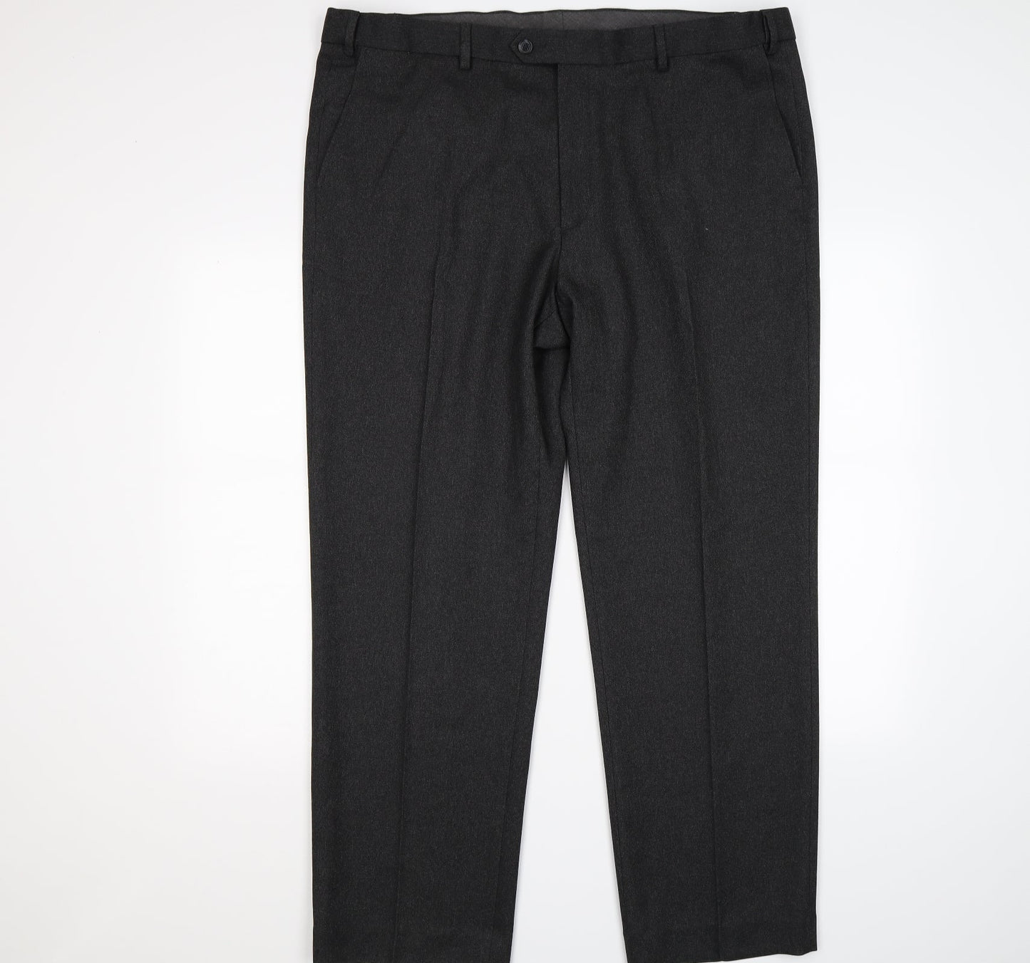 Marks and Spencer Womens Grey  Knit Dress Pants Trousers Size 42 L31 in
