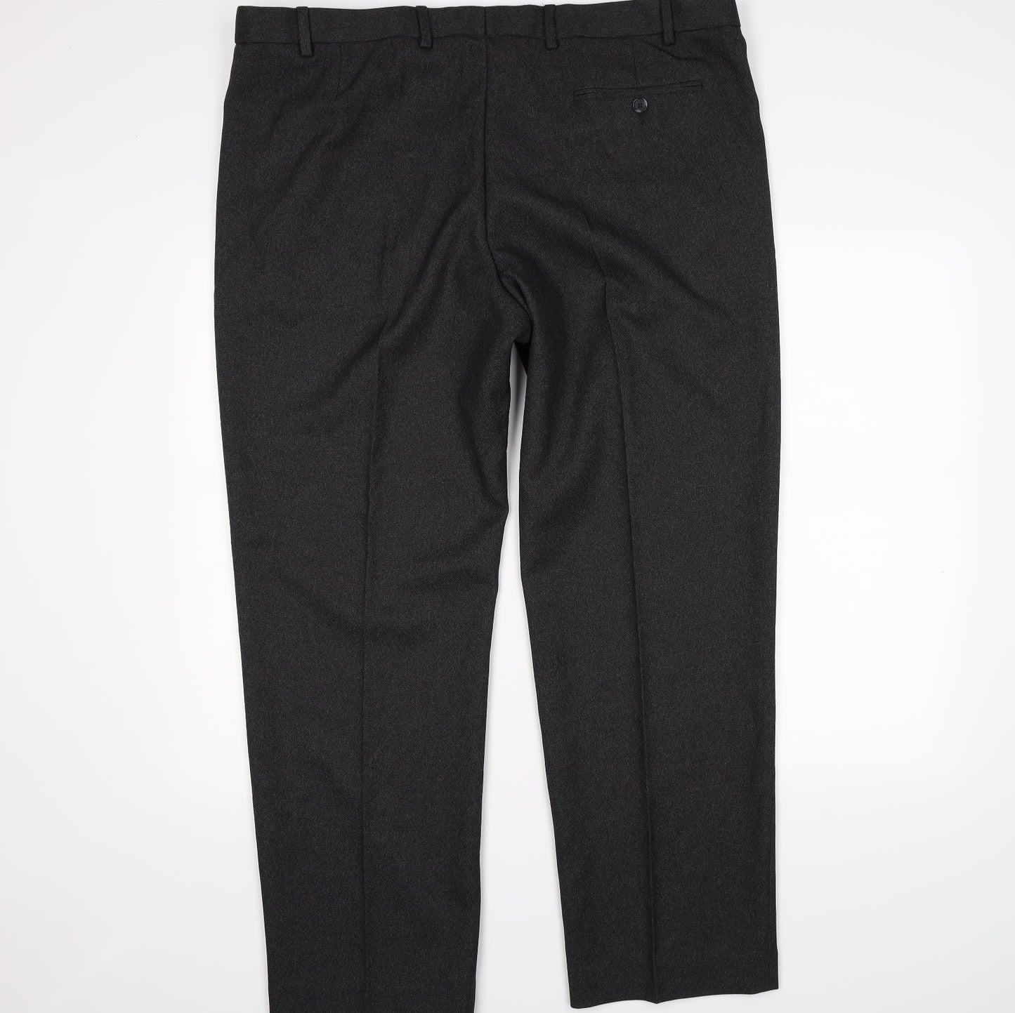 Marks and Spencer Womens Grey  Knit Dress Pants Trousers Size 42 L31 in