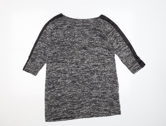 Miss Selfridge Womens Grey  Knit Pullover Jumper Size 10