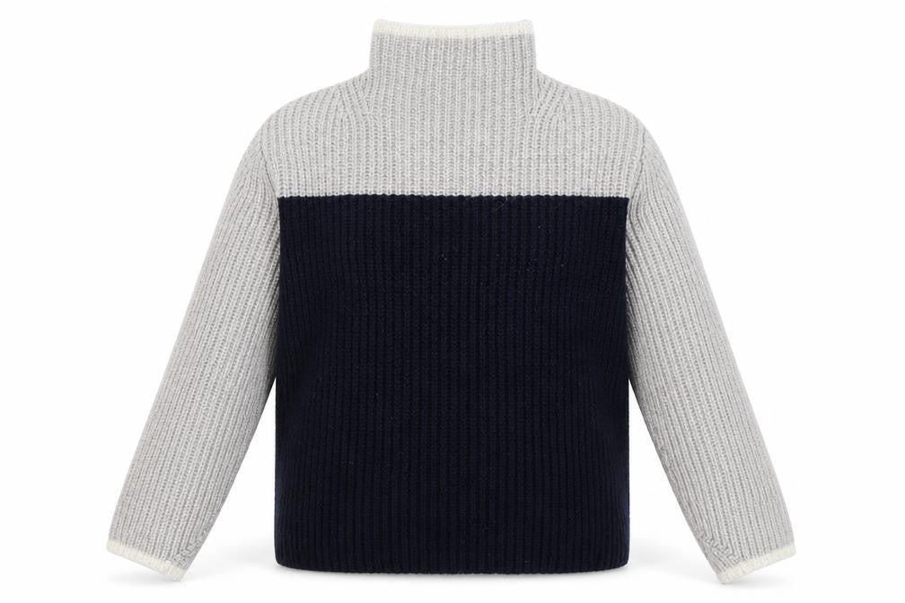 Front view of Marks & Spencer women’s grey knit jumper, size S