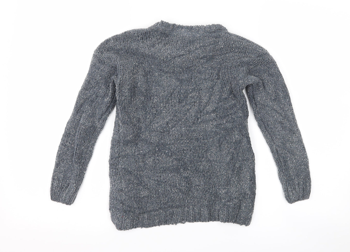 Primark Girls Grey   Pullover Jumper Size 8-9 Years