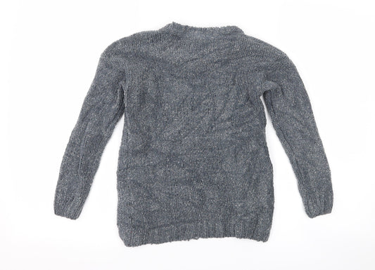 Primark Girls Grey   Pullover Jumper Size 8-9 Years