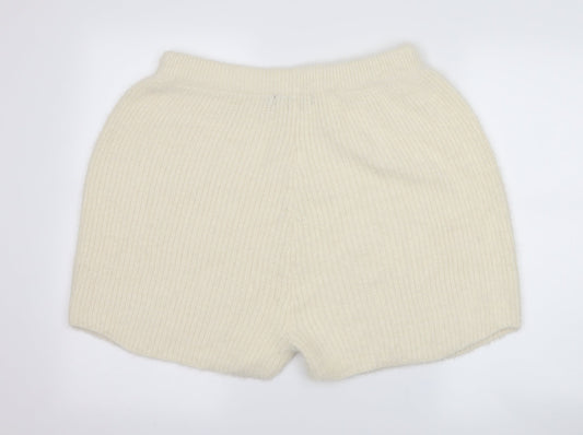 miss pap Womens Ivory   Hot Pants Shorts Size L - loungewear