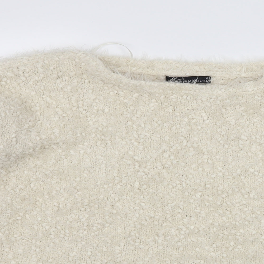David Emanuel Womens Ivory   Pullover Jumper Size M