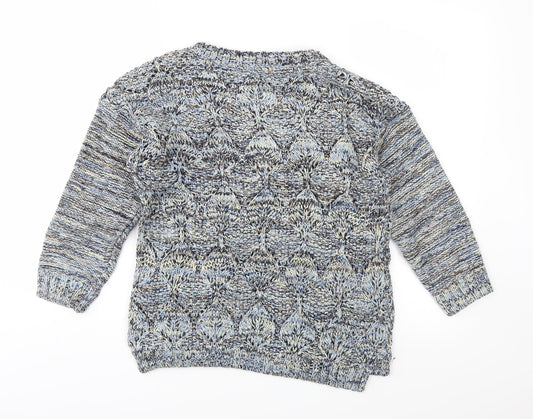 Marks and Spencer Womens Blue  Knit Pullover Jumper Size 14