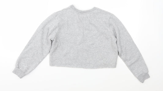 Hype Girls Grey   Pullover Sweatshirt Size 11-12 Years