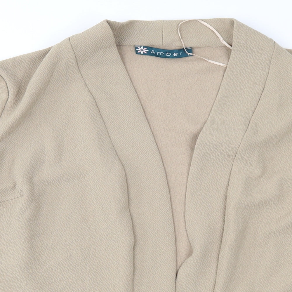 Amber Womens Brown   Jacket  Size 16