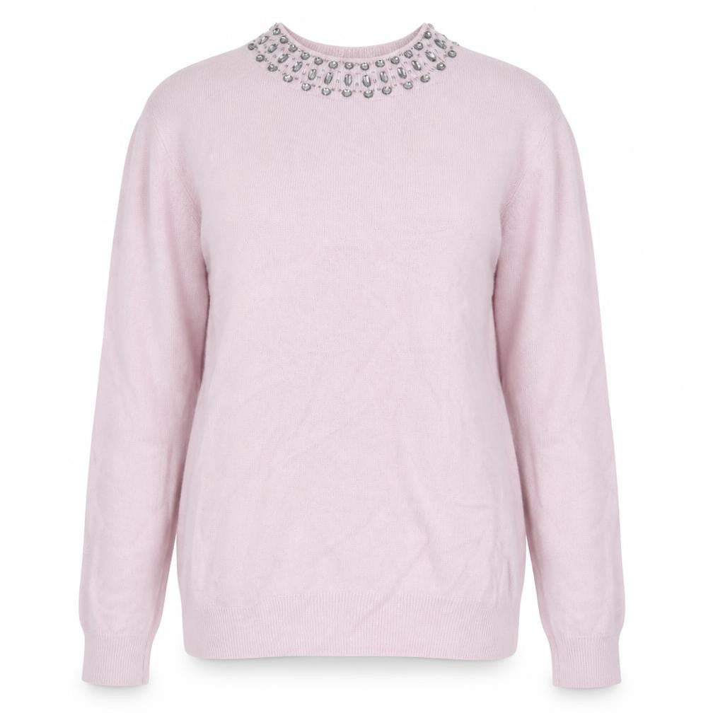 Front view of Belle Vere women’s pink jumper, size XL