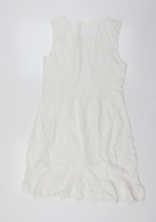 Preworn Womens White   Sheath  Size M