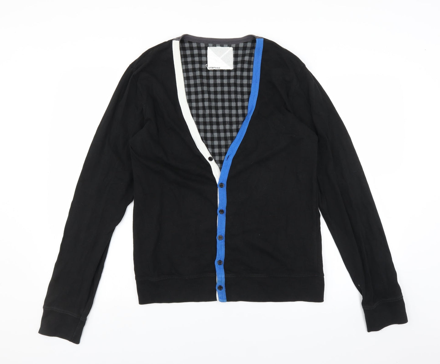 Crafted Womens Black   Cardigan Jumper Size M