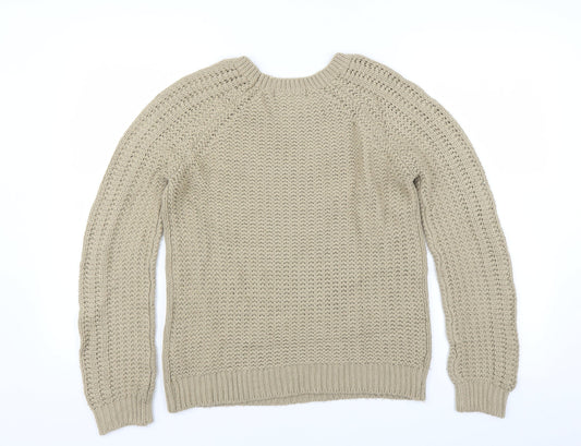 FOREVER 21 Womens Beige   Pullover Jumper Size S