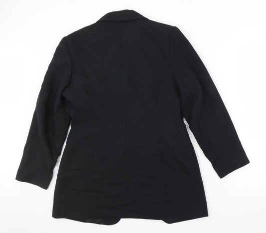 Definitions Collection Womens Black   Jacket Suit Jacket Size 14