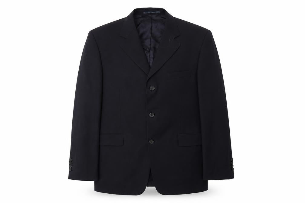 Front view of Preworn men’s blue jacket suit jacket, size 42
