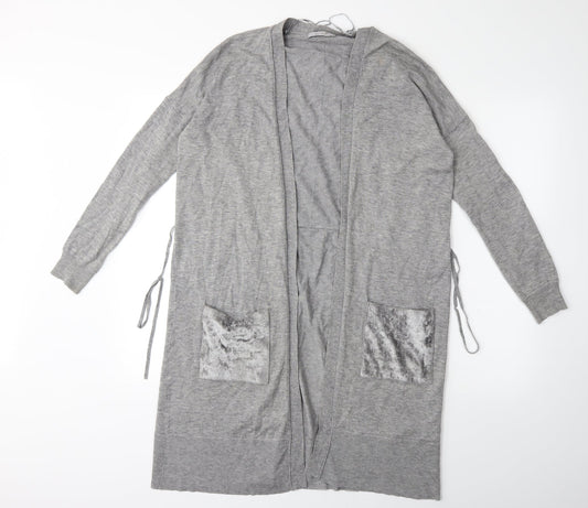 Marks and Spencer Womens Grey  Knit Cardigan Jumper Size 10