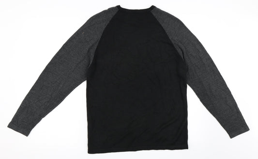 Marks and Spencer Mens Black   Pullover Jumper Size S