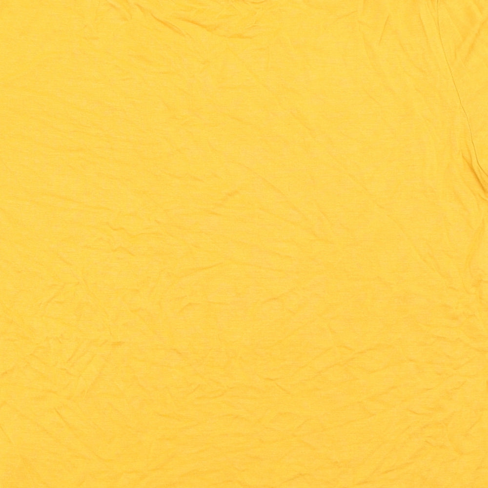 H&M Womens Yellow   Basic T-Shirt Size S