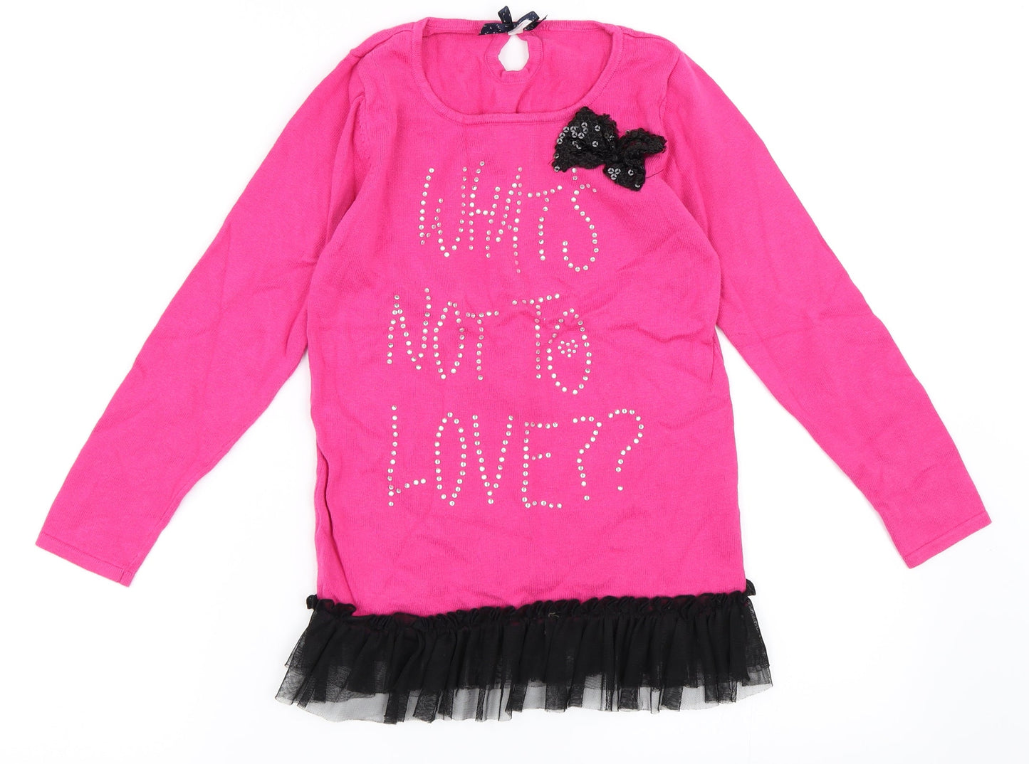 YD Girls Pink   Pullover Jumper Size 11-12 Years