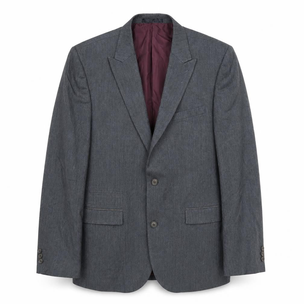 Front view of Next men’s grey jacket suit jacket, size 42