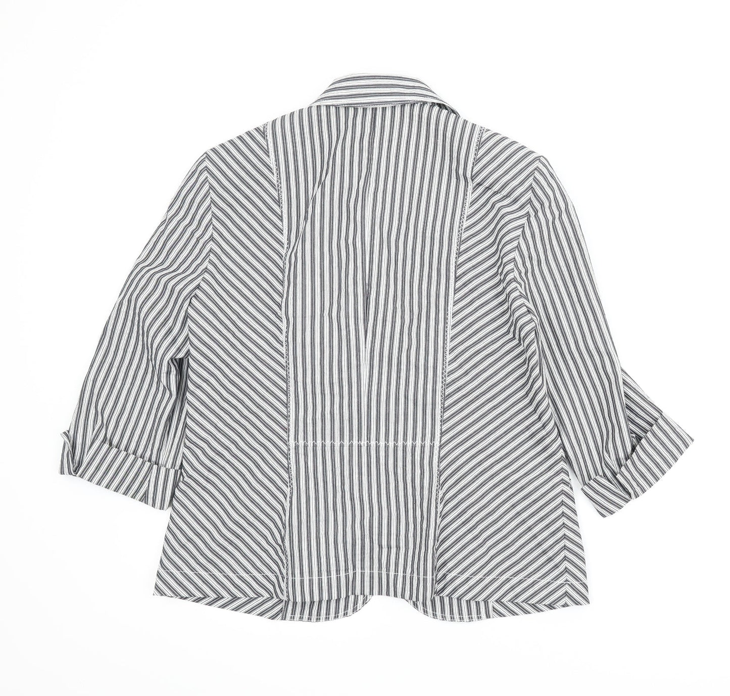 FSR Womens Grey Striped  Jacket  Size M
