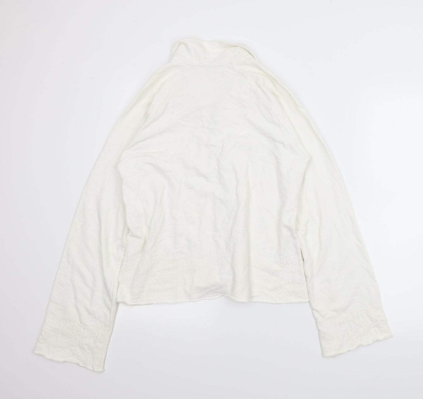 Active Womens White   Full Zip Jumper Size 12