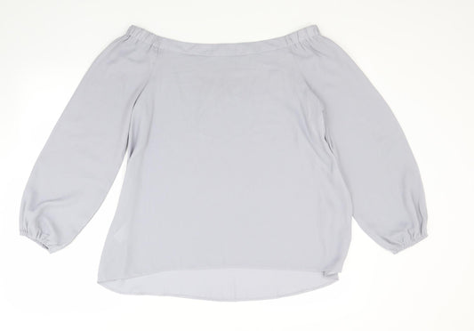 Simply Be Womens Grey   Basic Blouse Size 12