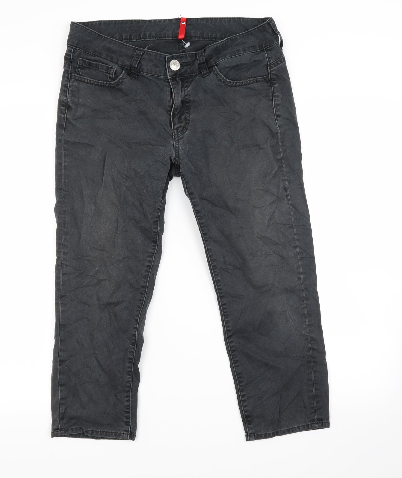 Divided Womens Black   Cropped Jeans Size 28 in L21 in