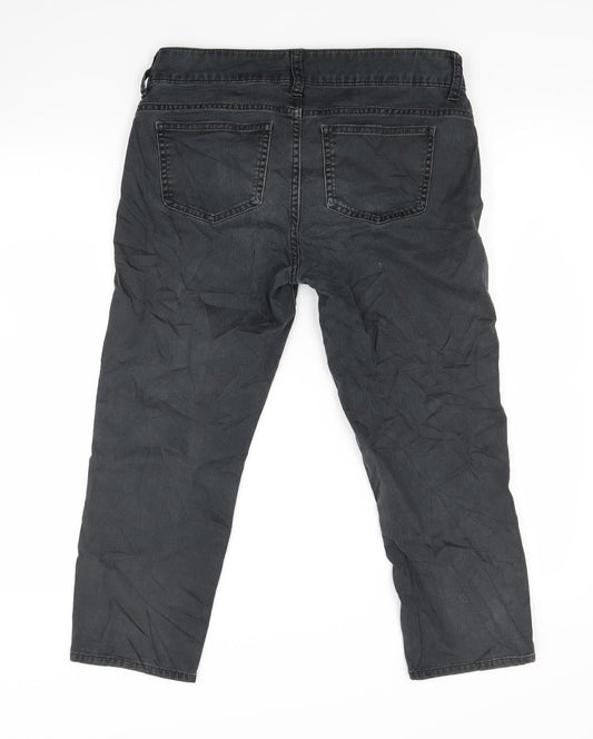 Divided Womens Black   Cropped Jeans Size 28 in L21 in