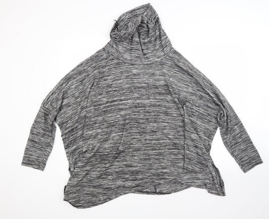 LV Clothing Womens Grey   Pullover Jumper One Size