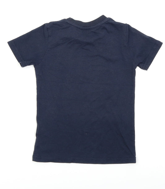 Beverly Hills Boys Blue   Basic T-Shirt Size 7-8 Years