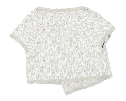 PERUNA Womens Beige Argyle/Diamond  Cardigan Jumper Size 12