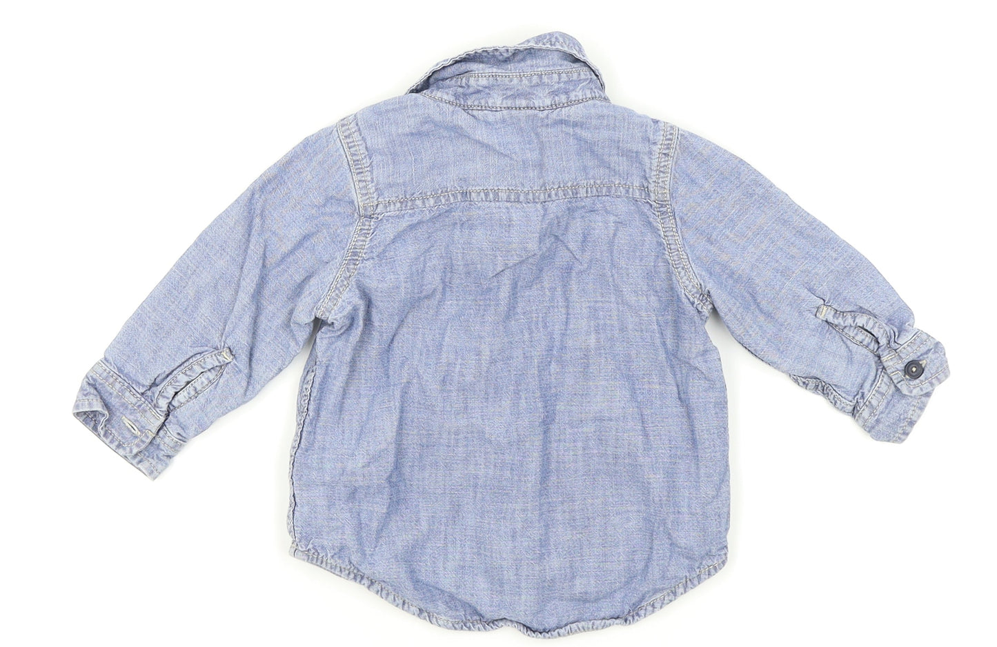 Gap Boys Blue   Basic Button-Up Size 12-18 Months