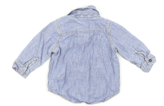 Gap Boys Blue   Basic Button-Up Size 12-18 Months