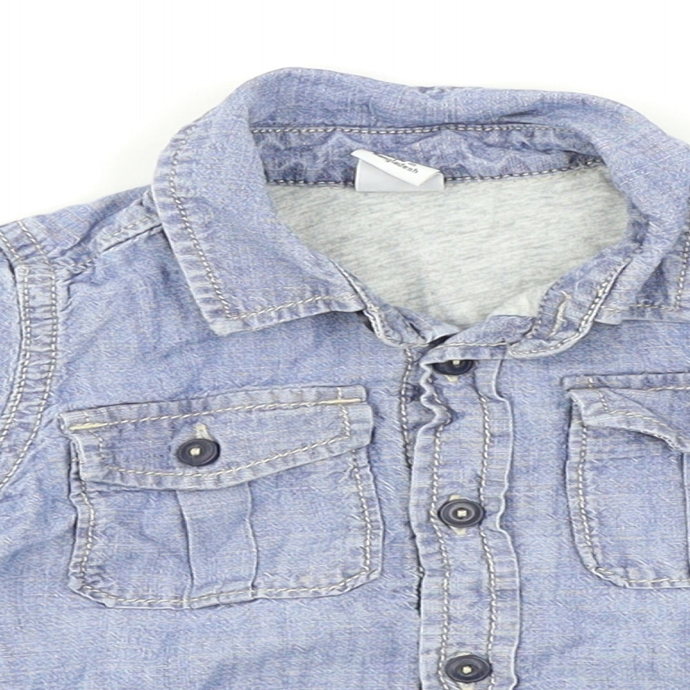 Gap Boys Blue   Basic Button-Up Size 12-18 Months