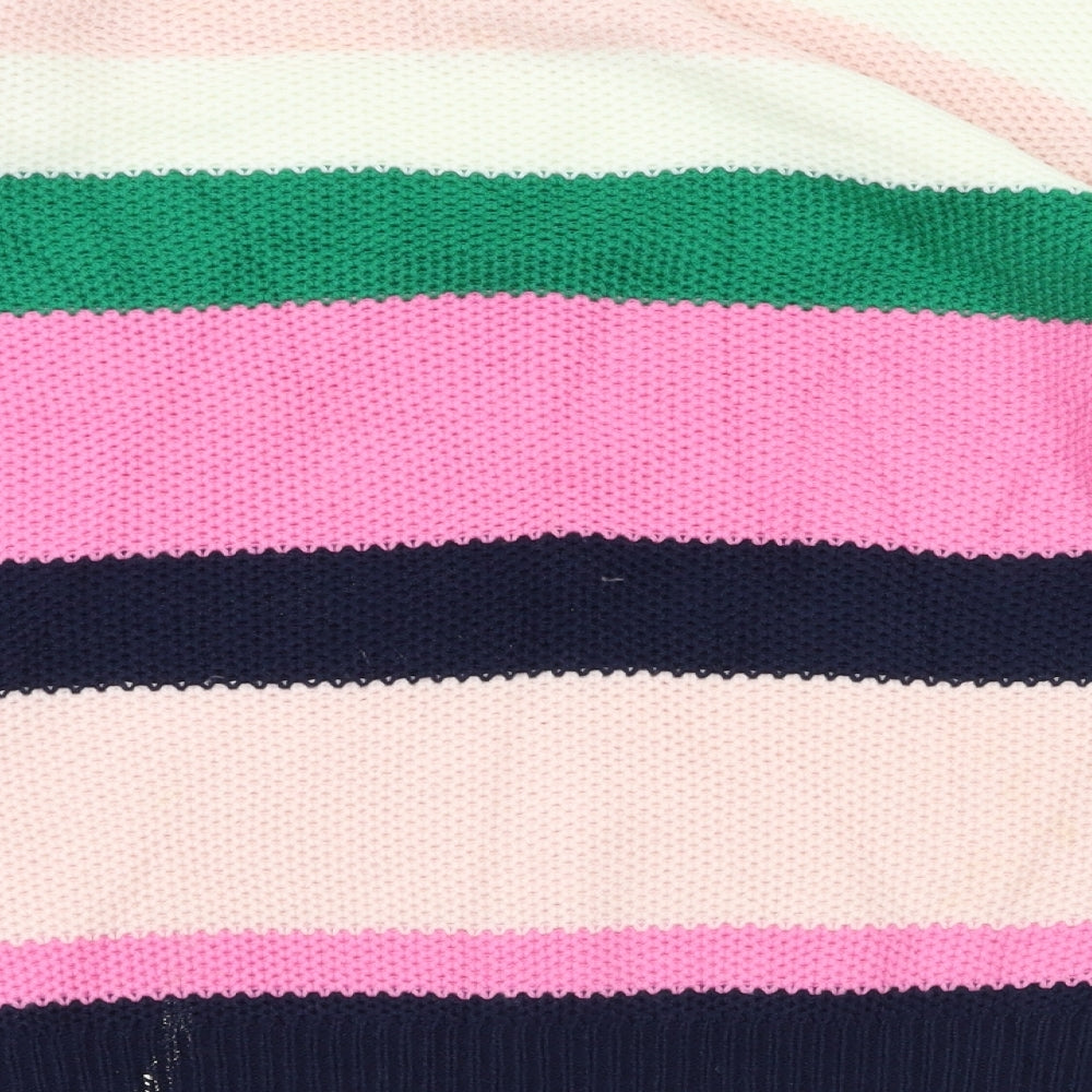 Dorothy Perkins  Womens Pink Striped  Pullover Jumper Size 6