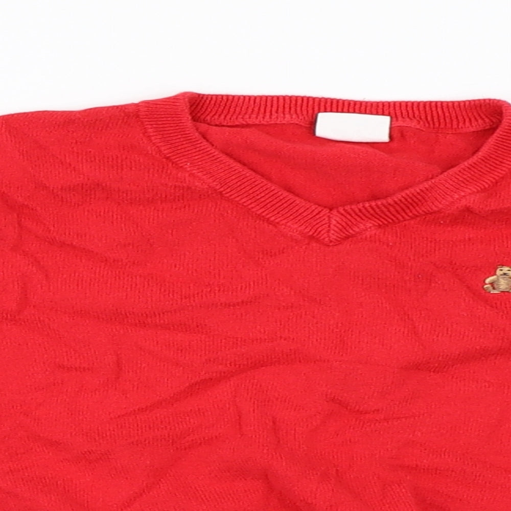 Gap Boys Red   Pullover Jumper Size 3 Years