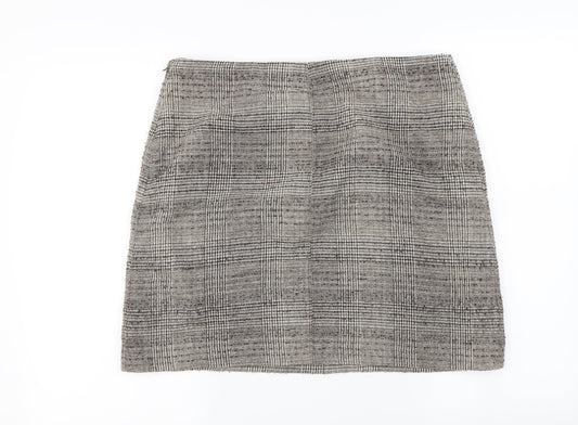 NEXT Womens Grey Paisley  A-Line Skirt Size 14