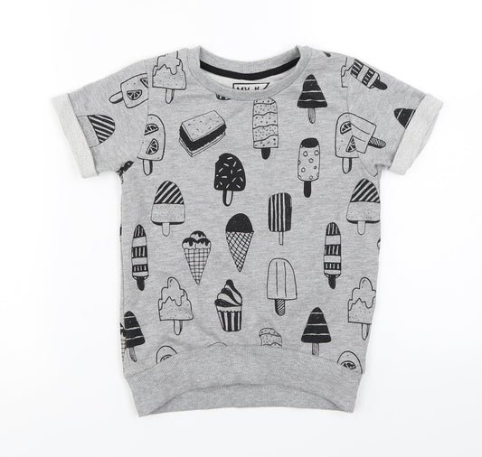 MY K  Girls Grey   Pullover Jumper Size 6-7 Years