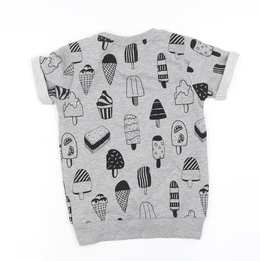 MY K  Girls Grey   Pullover Jumper Size 6-7 Years