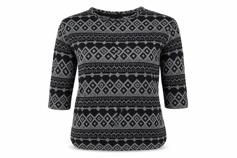Front view of Next women’s black jumper, size UK 8