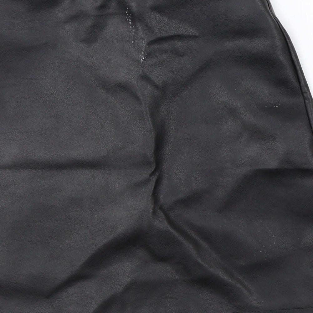 PRETTYLITTLETHING Womens Black   A-Line Skirt Size 6