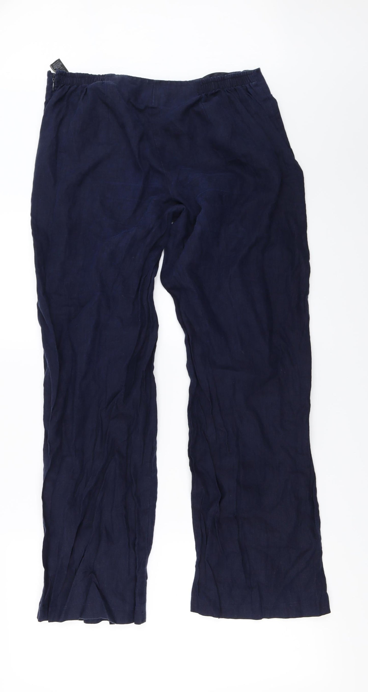 Marks and Spencer Womens Blue   Trousers  Size 12 L27 in
