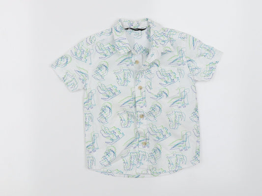 George Boys White   Basic Button-Up Size 2-3 Years