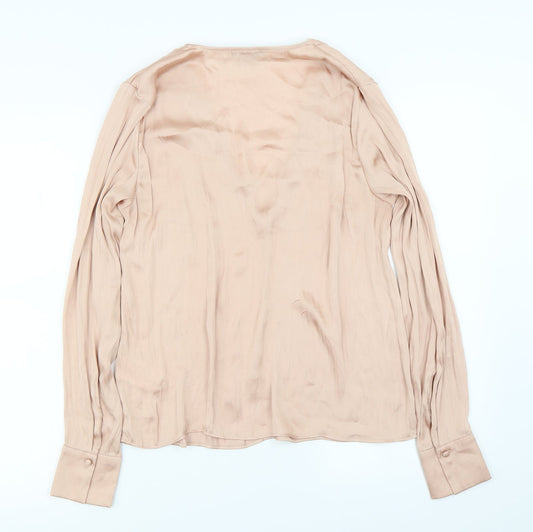 H&M Womens Pink   Basic Blouse Size 8