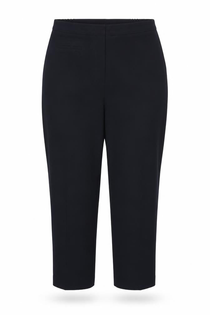 Front view of Reflections women’s blue trousers, size UK 18, 29-inch leg