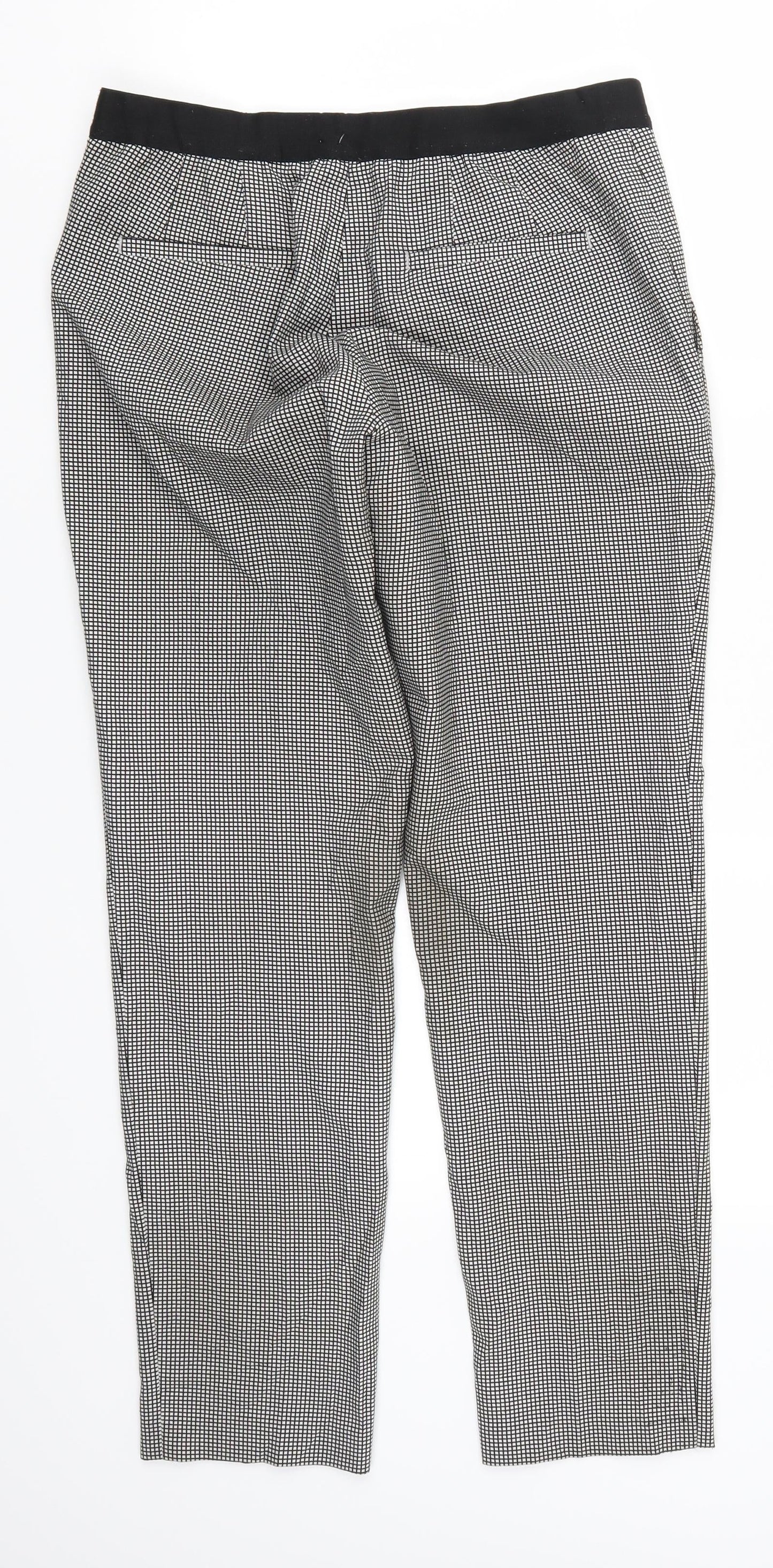 Uniqlo Womens Grey Check  Trousers  Size 26 L28 in