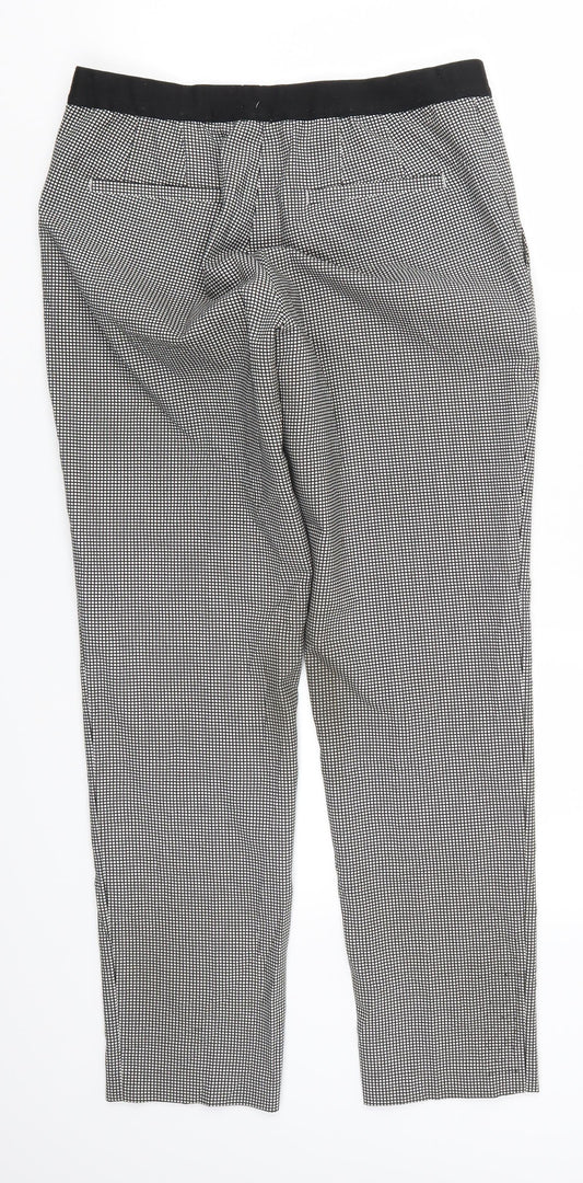 Uniqlo Womens Grey Check  Trousers  Size 26 L28 in