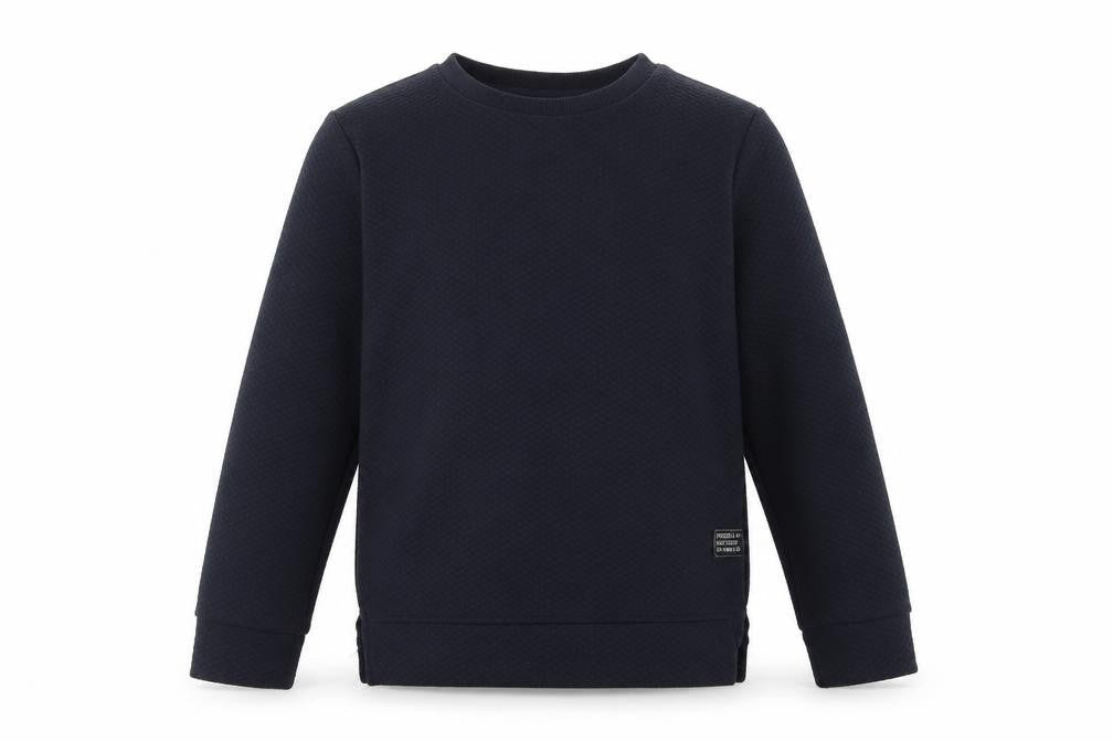 Front view of Primark girls’ blue jumper, size 8-9, years